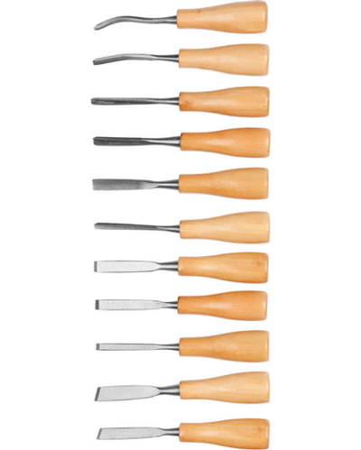 DEXX Мини, 11 предм., набор фигурных стамесок (1834-H11)