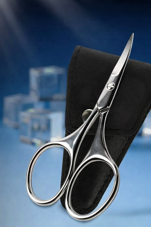 Ножницы маникюрные для ногтей с чехлом