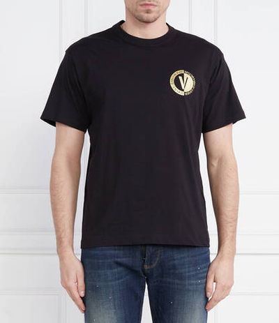 Футболка Versace Jeans Couture - черный(74GAHT10CJ00T)