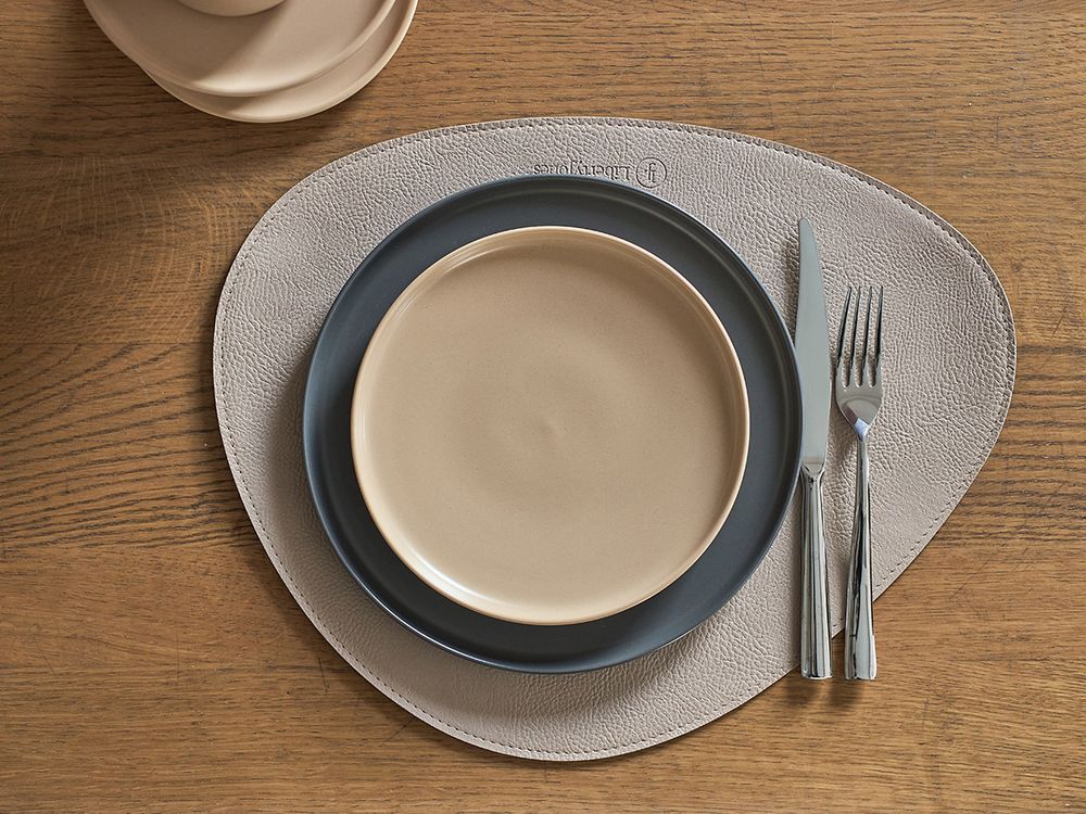 Набор из 4-х двухсторонних сервировочных салфеток Drop, 33х41 см, шоколадный/бежевый