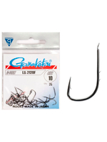 Крючки Gamakatsu LS-2120F NEW LABEL HOOKS BLACK размер 08 (упк.13шт.)