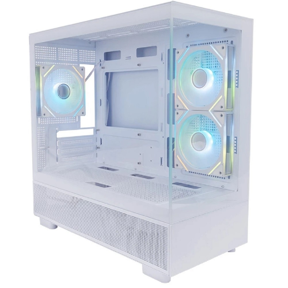 Корпус для компьютера 1STPLAYER MIKU Mi5 ARGB White / mATX / 3x120mm ARGB fans / Mi5-WH-2FC7R-W-1FC7-W