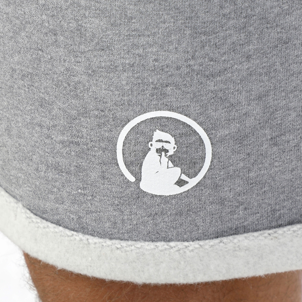 Мужские теннисные шорты Quiet Please Ocean Cotton Shorts Men - Grey, Blue