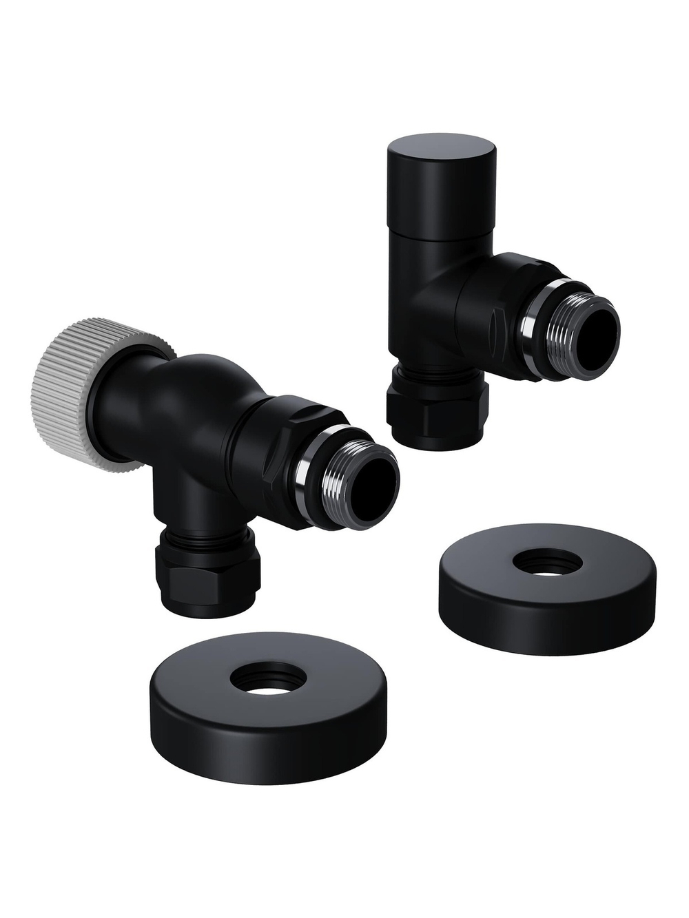 Набор термостатический осевой Royal Thermo Design Pro 15мм М30х1,5 (Черный)