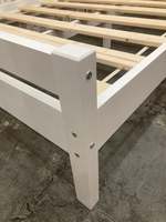 Кровать-13 двойная из массива белый 1200*2000