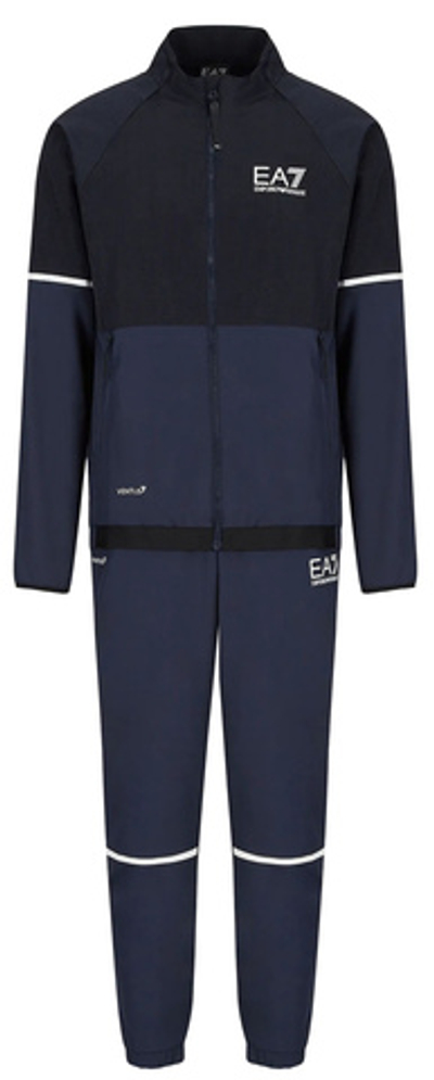 Для мужчин Костюм теннисный EA7 Man Woven Tracksuit - night sky