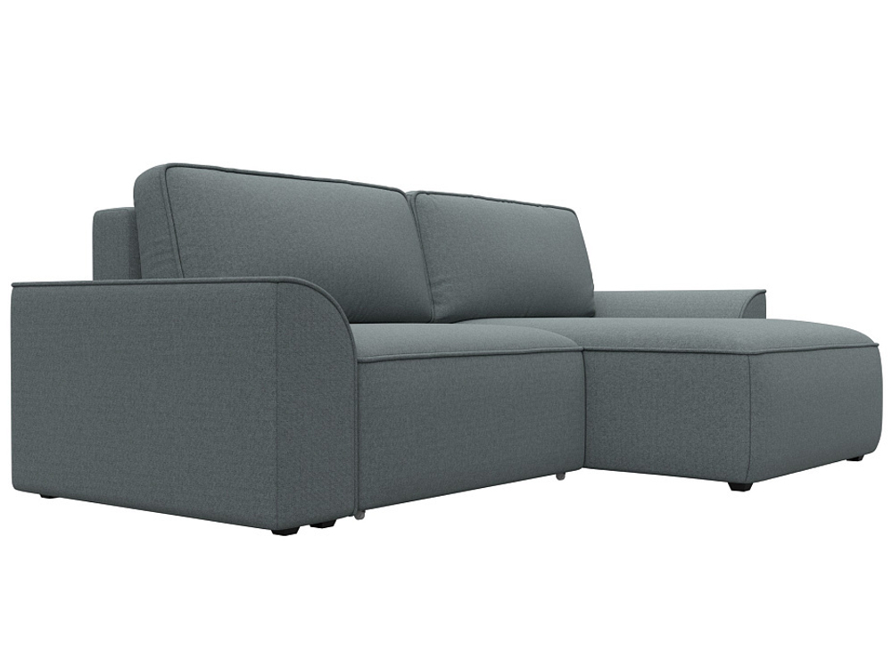 Диван угловой Лига-048 НПБ, Амур 07 серый, Рогожка, 128266