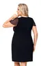 Zoya plus nightdress Black