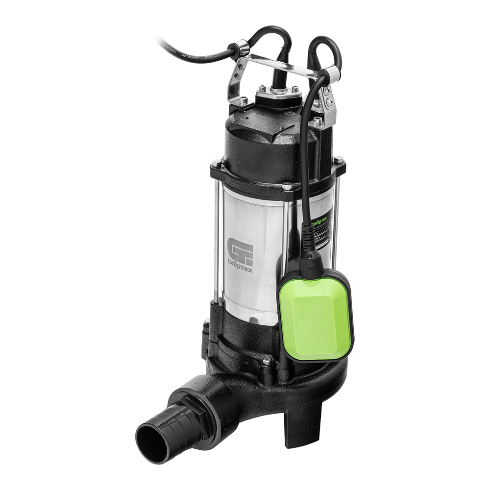 Фекальный насос SP-1500B, 1500 Вт, напор 19 м, 25000 л/ч, нож MTX