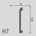 Плинтус напольный  XPS POLYMER Н 7 120/16