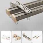 Карниз для штор, алюминиевый, потолочный и настенный монтаж