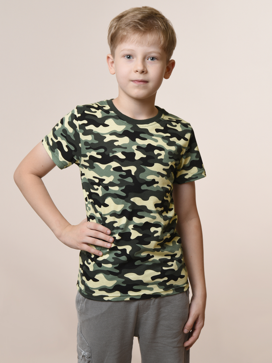 Футболка для мальчика камуфляжная