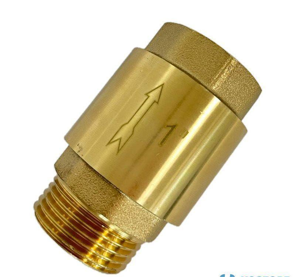 Обратный клапан латунь 1" нар-вн. с металлическим штоком Даменто для скважинного насоса