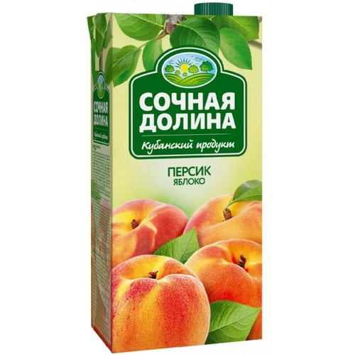 Сочная Долина 1.93л Нектар Персик-Яблоко