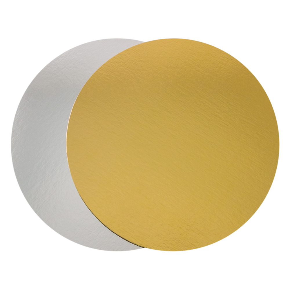 Подложка для торта 3,2 мм золото/жемчуг d - 100- 500 мм