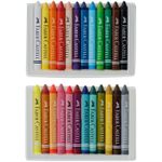 Мелки восковые Faber-Castell, 24цв., трехгранные, картонная упаковка