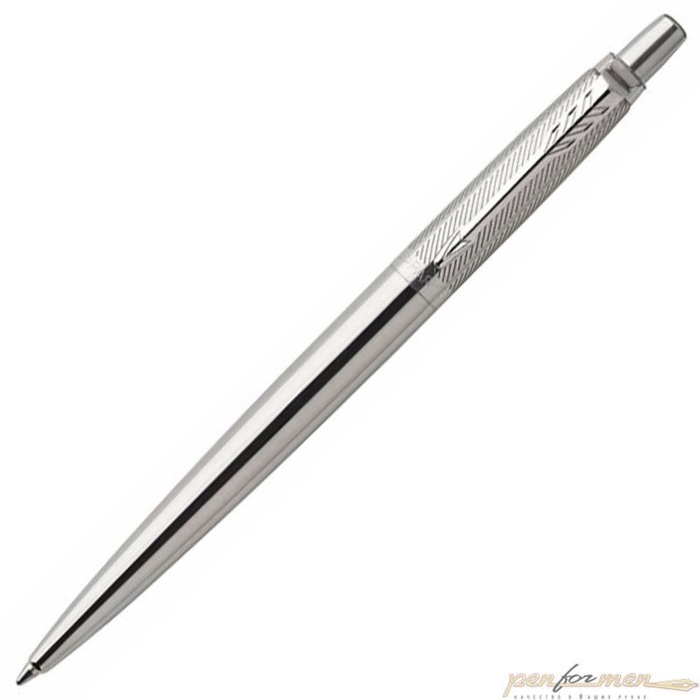 Шариковая ручка Parker Jotter Premium K176 St Steel Diagonal CT (1953197)