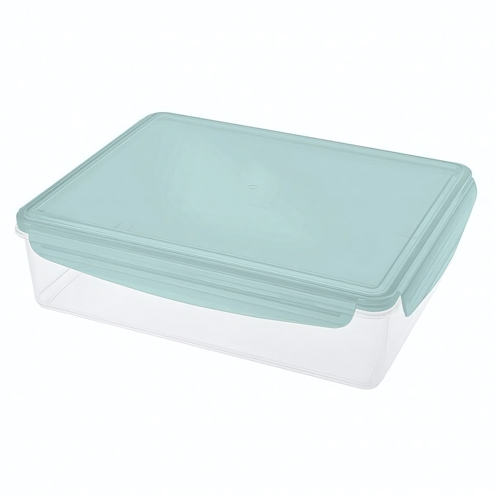 Контейнер для холодильника и микроволновой печи "smart lock" 3,7л (светло-голубой)