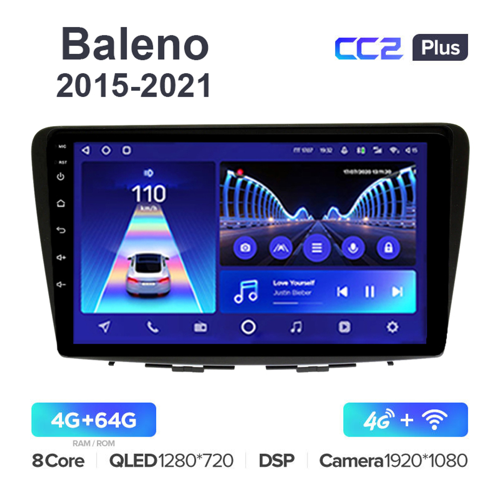 Teyes CC2 Plus 9"для Suzuki Baleno 2015-2021