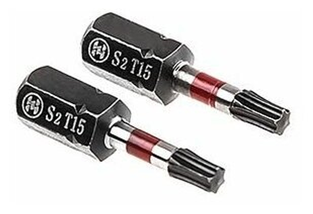 Бита Hammer Flex 203-180  TORX-15  25мм, 2шт.