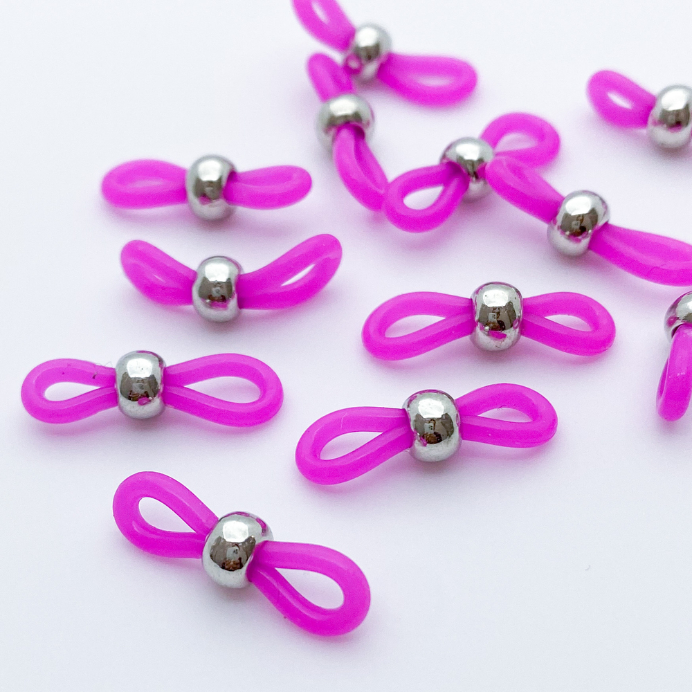 Держатели для очков, цвет розовый, цена за пару