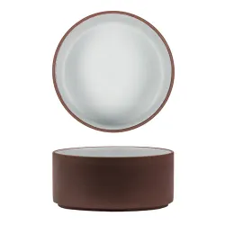 Салатник 800 мл d 15,5 cм h7 cм White Matt New Brown Taiga P.L. [4]