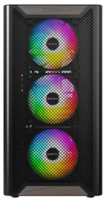 Корпус ATX Montech XR WOOD BLACK