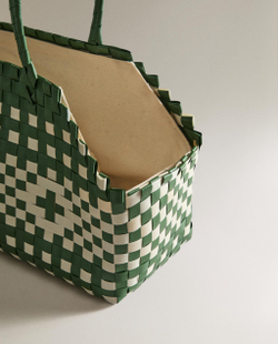 Сумка-переноска для питомца Zara Home, хлопок, зелёный, 1388/149