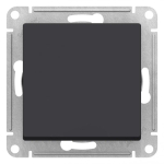 ATLASDESIGN AQUA 1-клавишный ПЕРЕКЛЮЧАТЕЛЬ, IP44, сх.6, 10АХ, механизм, КАРБОН