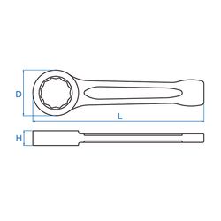 KING TONY (10B0-50) Ключ накидной ударный 50 мм