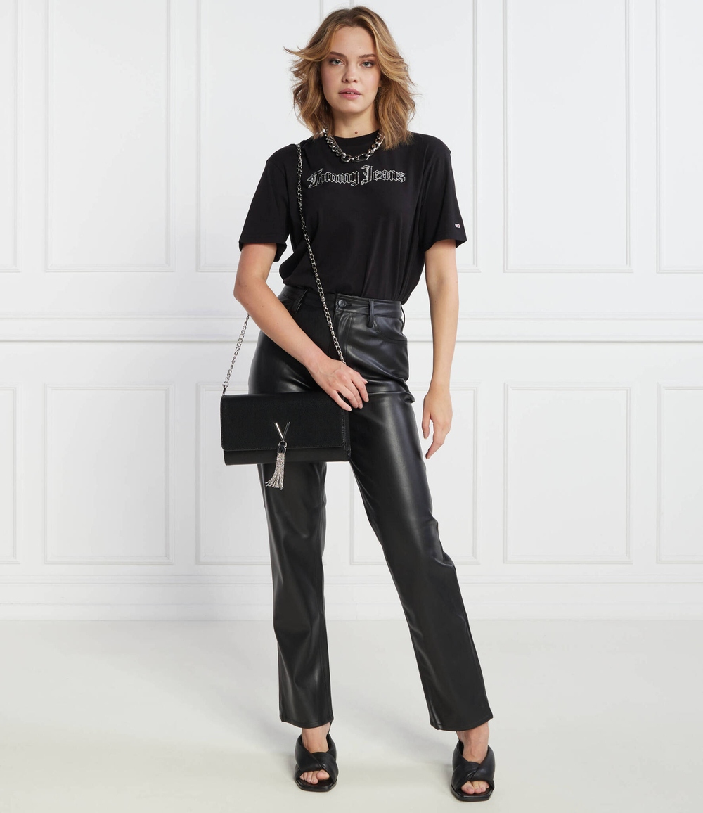 Брюки TJW JULIE PLEATHER Tommy Jeans - черный(DW0DW16945)