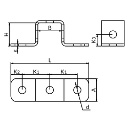 Скоба соединительная ZB-C 41