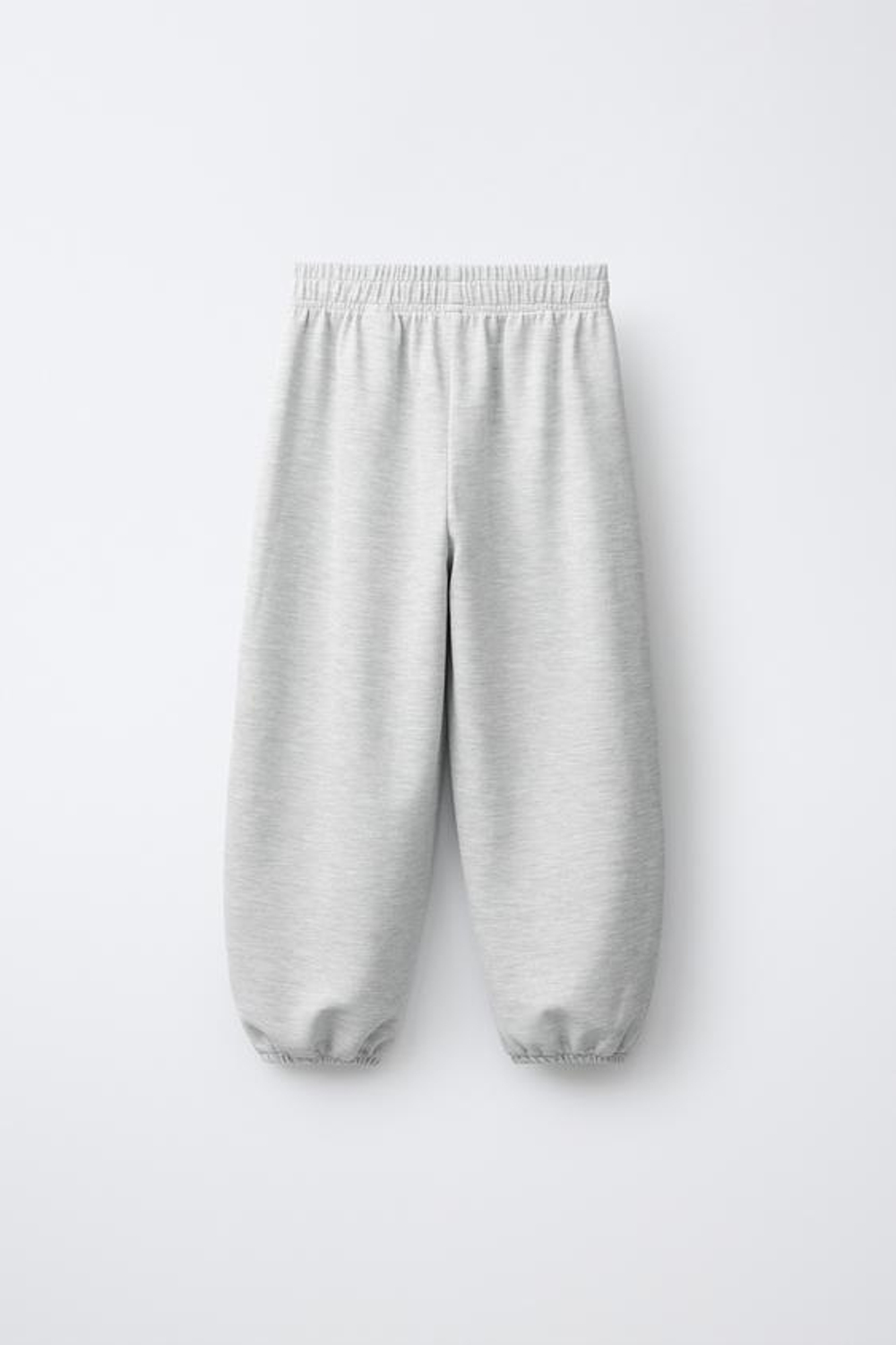 ZARA ДЖОГГЕРЫ ВАФЕЛЬНОЙ ФАКТУРЫ GYM, СЕРЫЙ МЕЛАНЖ
