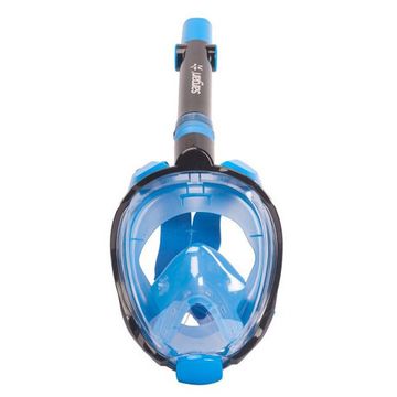 Маска детская полнолицевая Sargan Галактика премиум черная/голубая