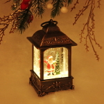 Сувенир с подсветкой Christmas «Фонарь - Снежный Дед Мороз» 7,3х7,3х13 см (работает от 3х батареек ААА)