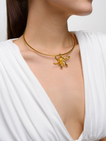 Обруч "Flat lily" Gold