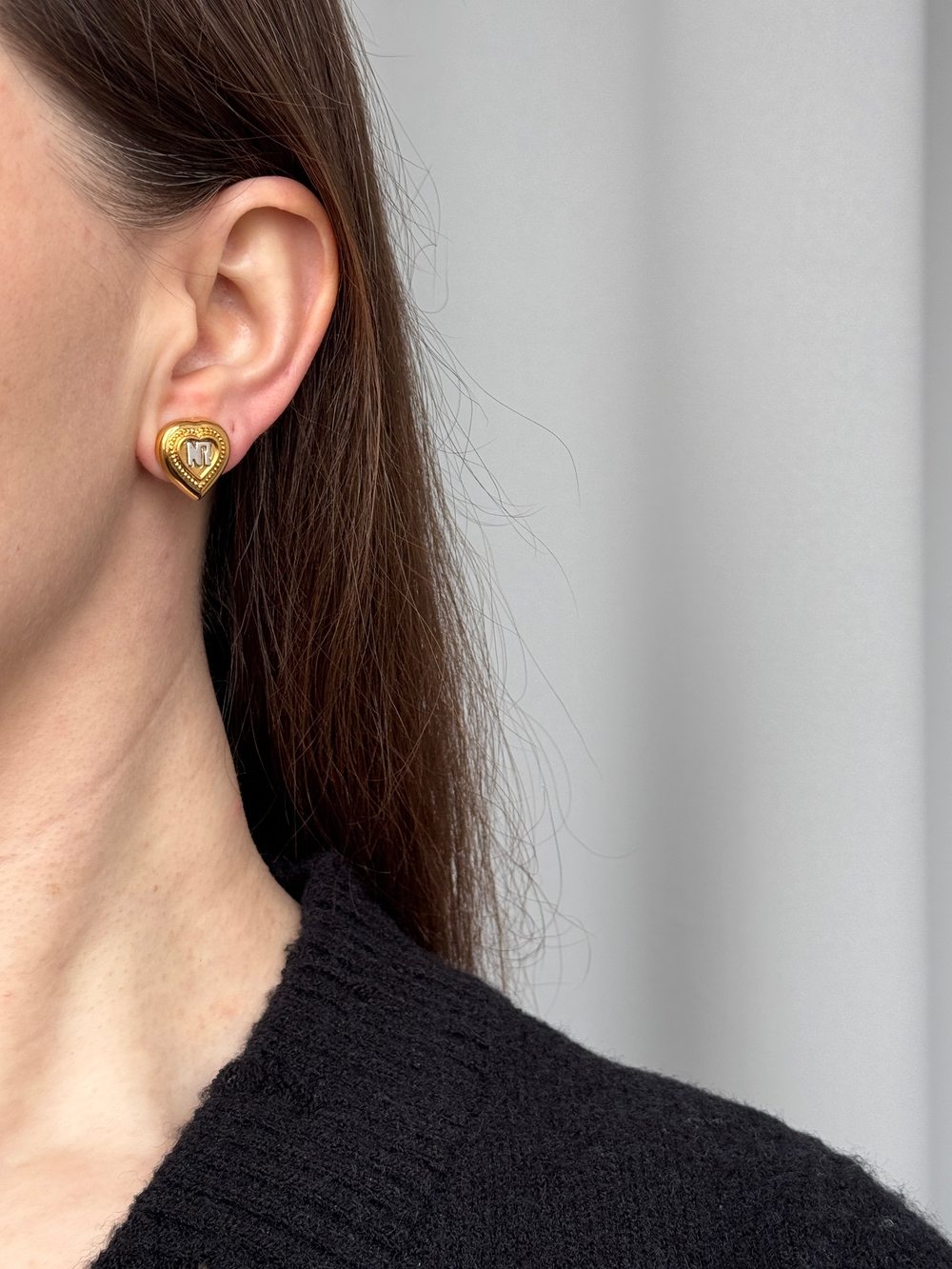 Клипсы Сердечки Nina Ricci