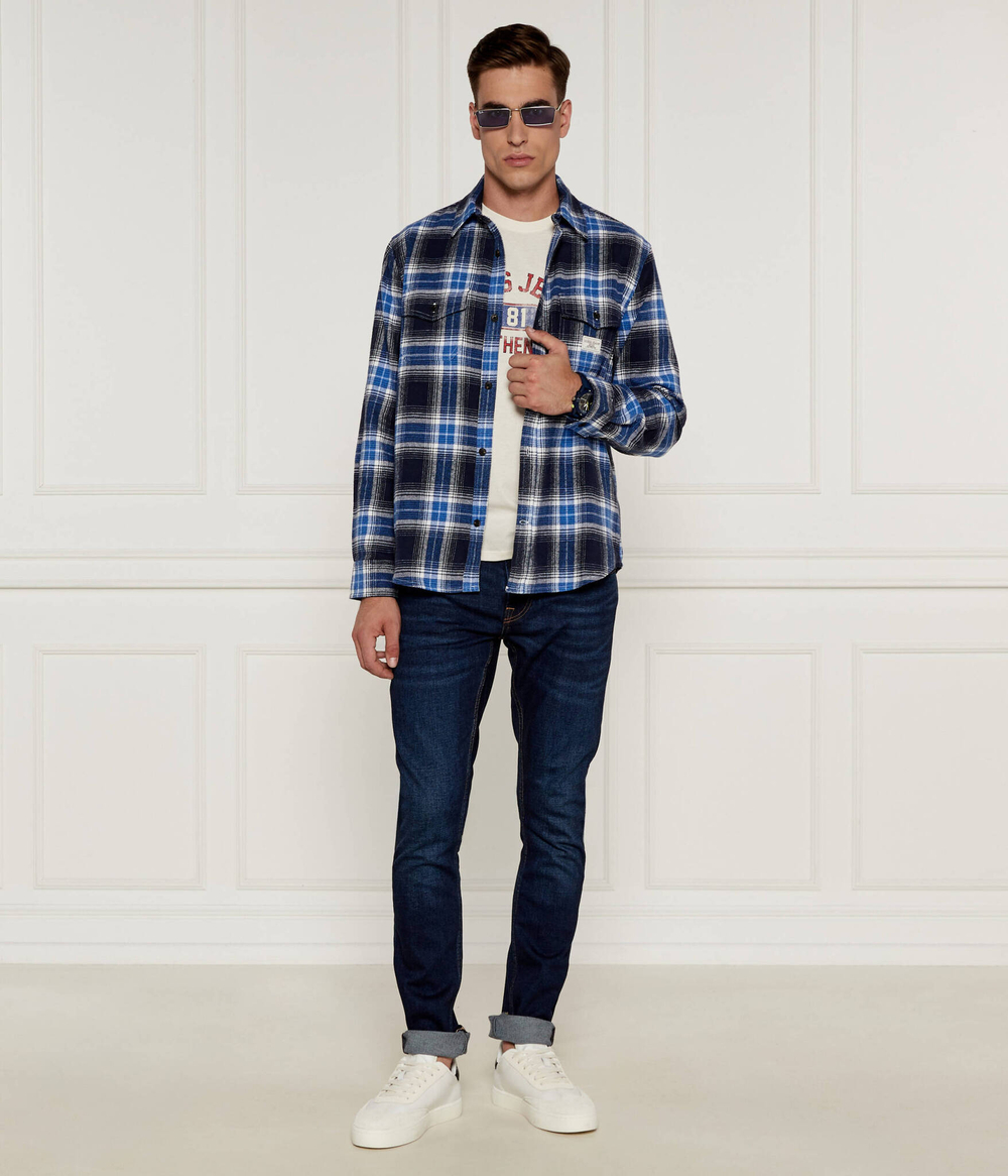 Рубашка Guess Jeans - голубой(M4BH64 WGMH1)