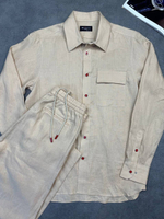 Льняной костюм Kiton
