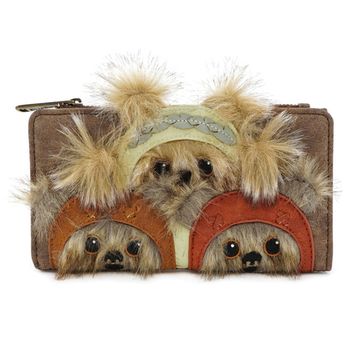 Кошелек Loungefly Star Wars Ewok Trio Wallet STWA0121