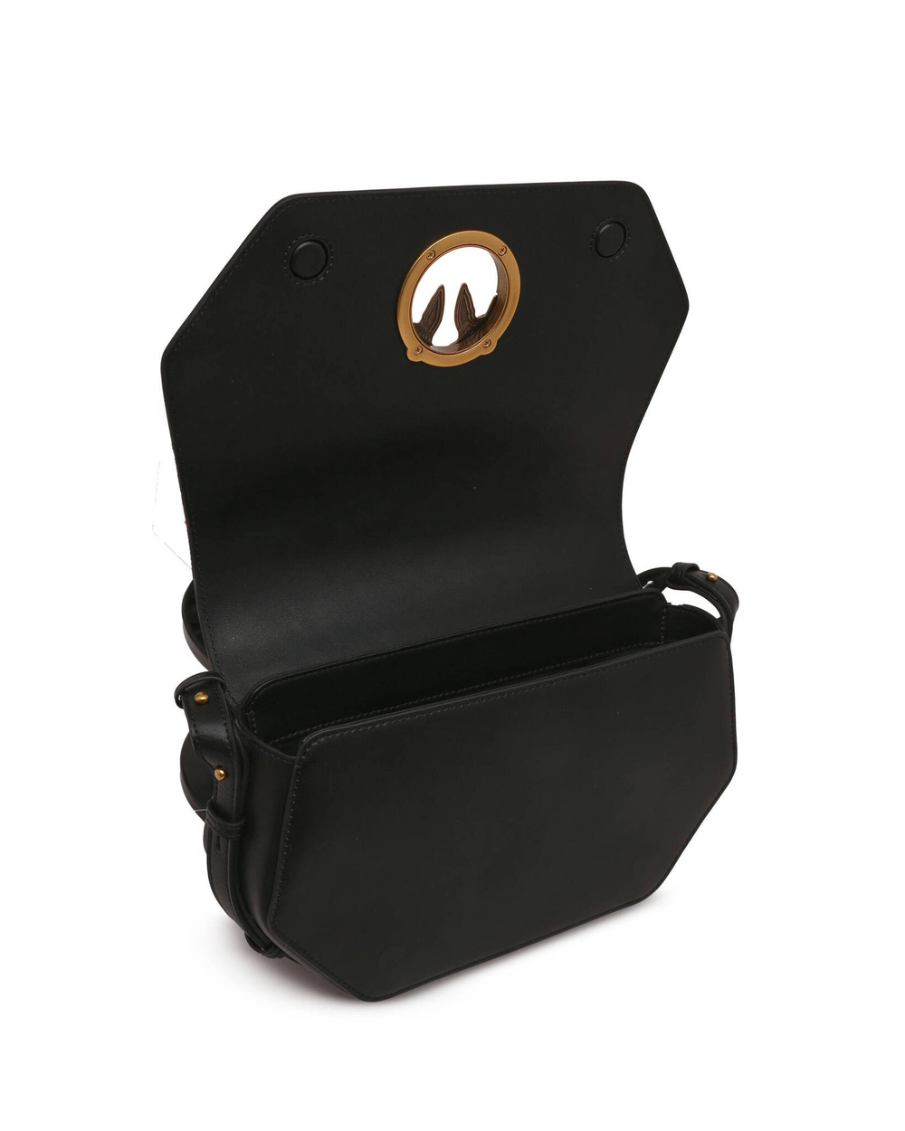 кожаная сумка через плечо love click exagon classic vite Pinko - черный(100073 A0F1)