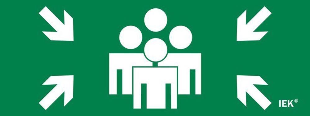 Этикетка самоклеящаяся 240х90мм "Место сбора" IEK LPC10-1-24-09-MSTS