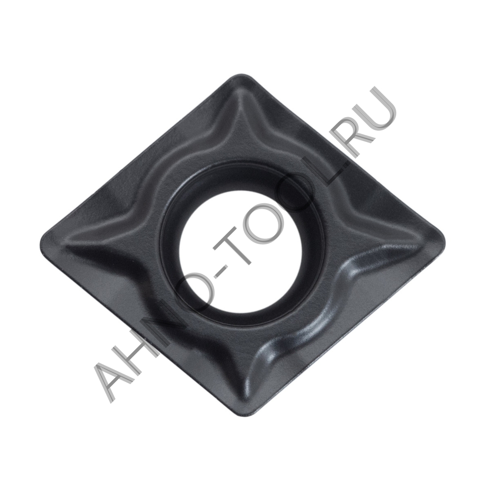 Пластина твердосплавная ISO CCMT060208-PSA ACP10B AHNO по стали, чистовая