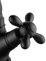 Смеситель для раковины WONZON & WOGHAND RETRO, Черный матовый (WW-88139020-MB)