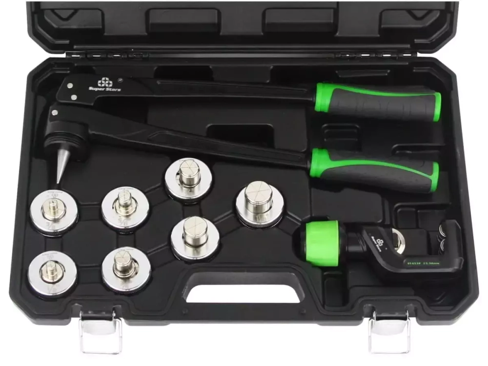 Труборасширитель рычажный Super Stars ST-100A (3/8", 1/2", 5/8", 3/4", 7/8", 1",1_1/8"; труборез ST-G532, риммер CT-207)