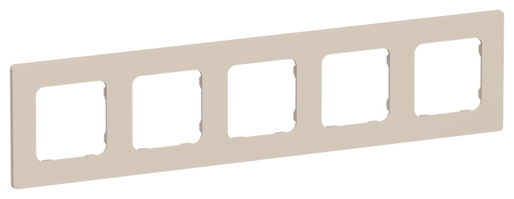 FLITE Рамка 5-местная РУ-5-К-ФлЛ льняной IEK