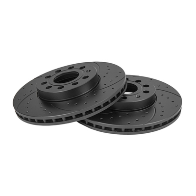 Диск тормозной GANZ передний перфорированный PRO-Line с покрытием (комплект - 2 шт) VAG+Skoda all 03 / Vent D=288mm Арт.: GIJ10017S