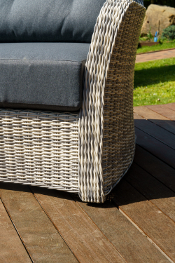 Кресло из искусственного ротанга ВЕНЕЦИЯ  (цвет: серый)