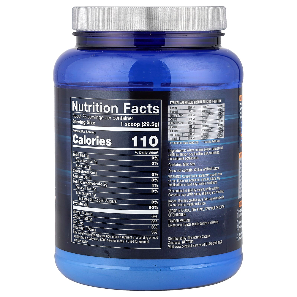 BodyTech, Изолят сывороточного протеина, фруктовые хлопья, 680 г (1,5 фунта)