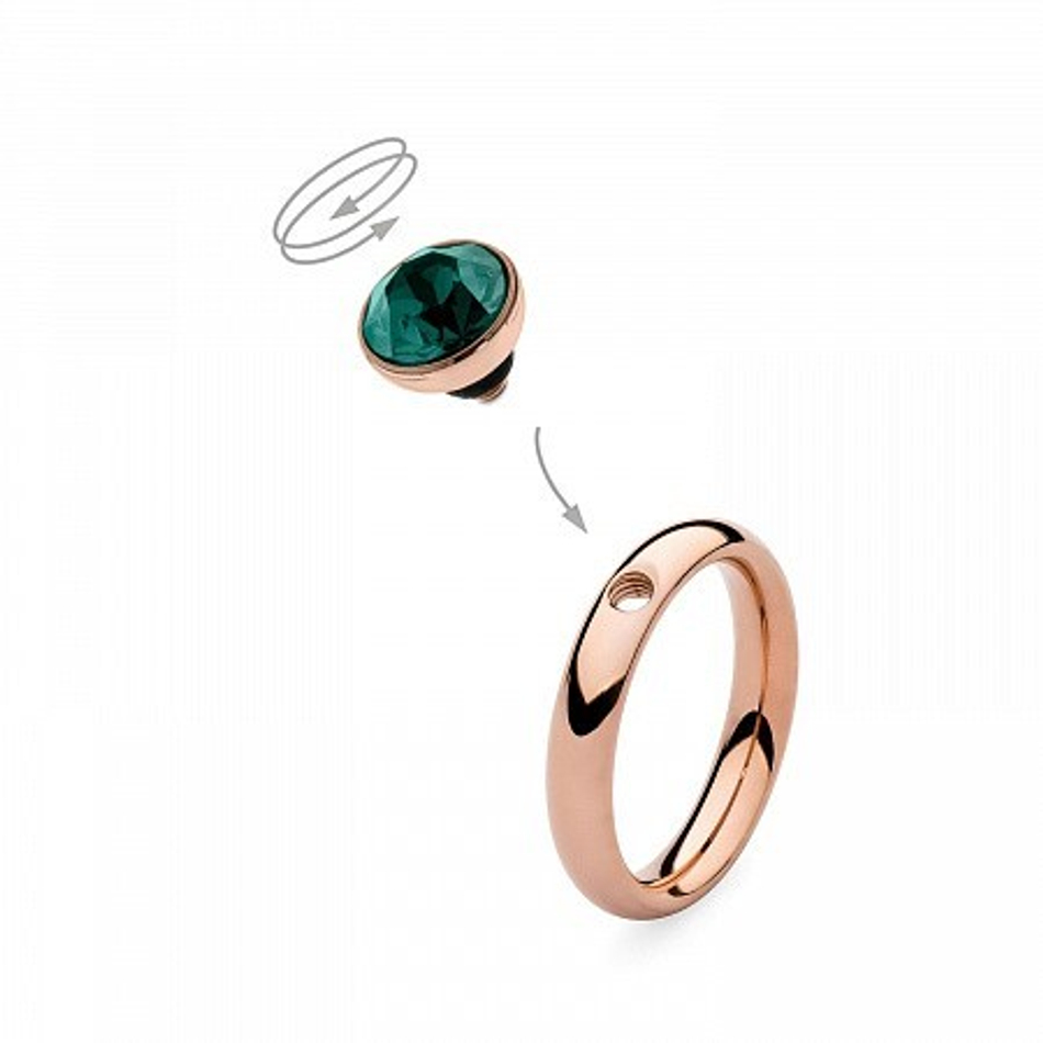 Шарм Qudo Bottone emerald 680120 G/RG